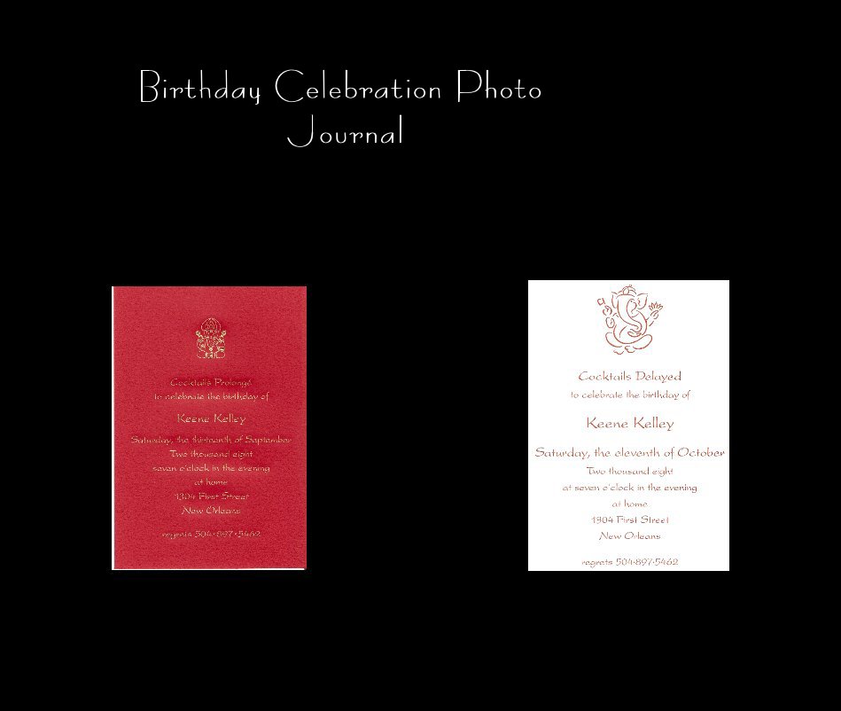 Ver Birthday Celebration Photo Journal por With love Johnny, Ann and Bayard Watts