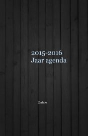 2015-2016 Jaar agenda book cover