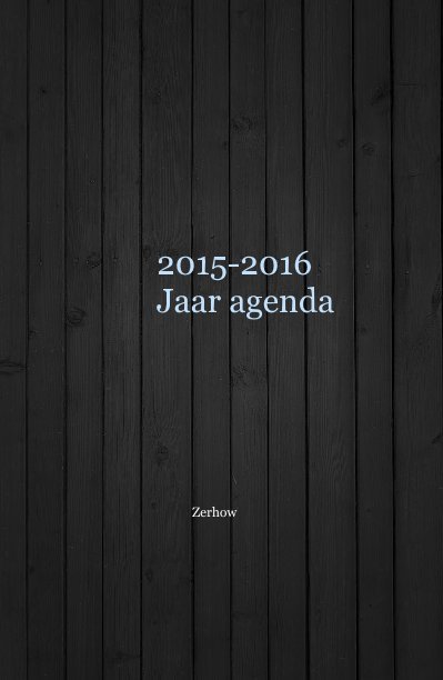 Ver 2015-2016 Jaar agenda por Zerhow