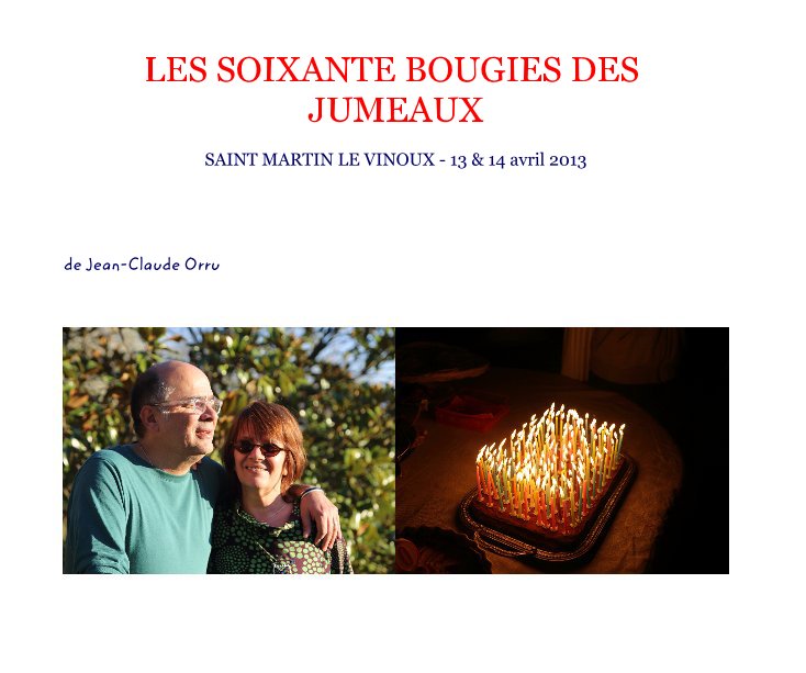 Bekijk LES SOIXANTE BOUGIES DES JUMEAUX op de Jean-Claude Orru