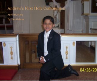 Andrew's First Holy Communion book cover