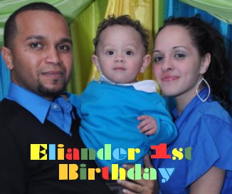 Eliander 1st Birthday book cover