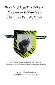 Roo's Mini Pigs: The Official Care Guide to Your New Miniature Potbelly Piglet book cover