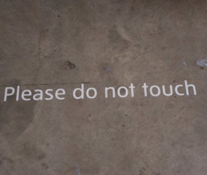 Please Do Not Touch book cover