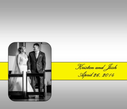 Kristen and Josh's wedding album book cover