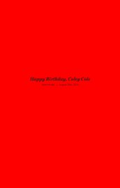 Happy Birthday Book for Coley Cole book cover