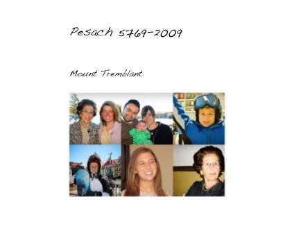 Pesach 5769-2009 book cover