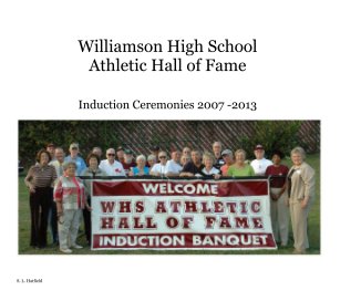 Williamson High School Athletic Hall of Fame book cover