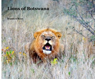 Lions of Botswana book cover