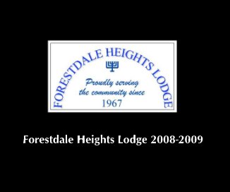 Forestdale Heights Lodge 2008-2009 book cover