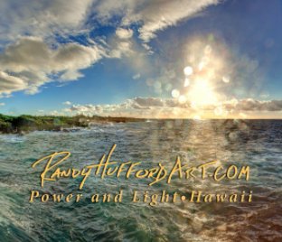 Randy Hufford Art "Power And Light Hawaii" book cover