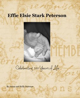 Effie Elsie Stark Peterson book cover
