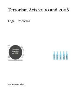Terrorism Acts 2000 and 2006 book cover