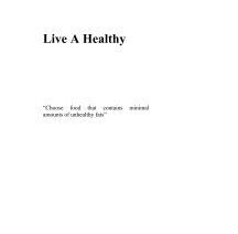 Live A Healthy book cover