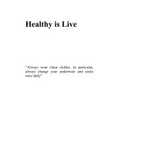 Healthy is Live book cover