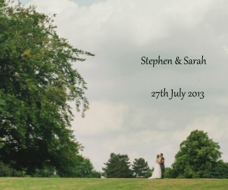 Stephen and Sarah 27th July 2013 book cover
