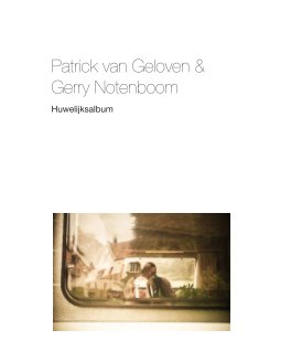 Patrick en Gerry trouwerij album book cover