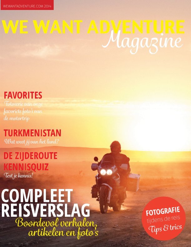 Bekijk WE WANT ADVENTURE magazine op We Want Adventure