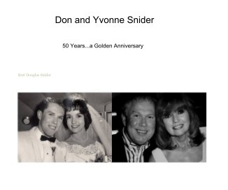 Don and Yvonne Snider book cover