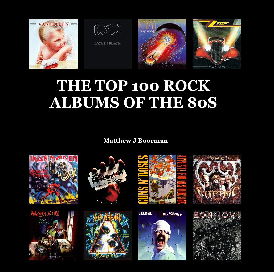 Ver THE TOP 100 ROCK ALBUMS OF THE 80S por Matthew J Boorman