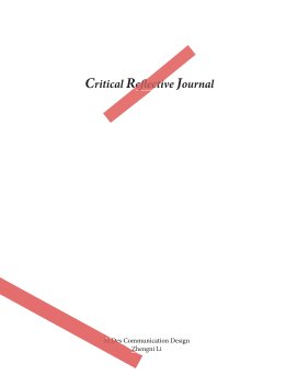 Critical Reflective Journal book cover