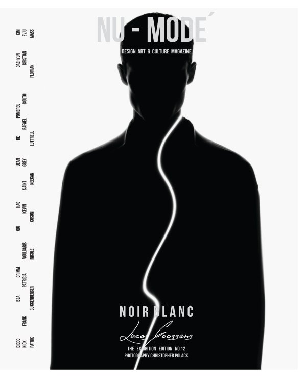 View "Noir Blanc" No.12 The Exhibition Edition Featuring Lucas Goossens Hardcover by Nu-Mode´ Magazine