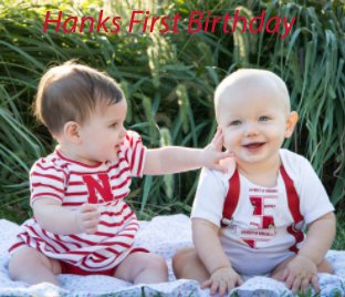 Hanks first Birthday book cover