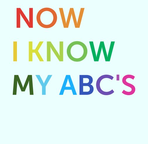 View Now I Know My ABC's by Amy Pearl