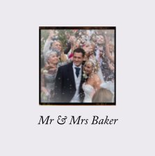 Mr & Mrs Baker's wedding book cover