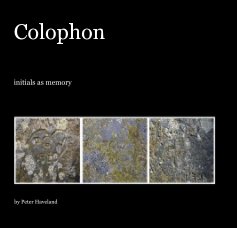 Colophon book cover