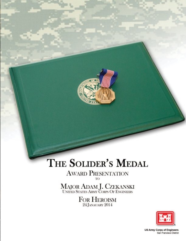 View Soliders Medal - Major Adam J. Czekanski by Larry Quintana