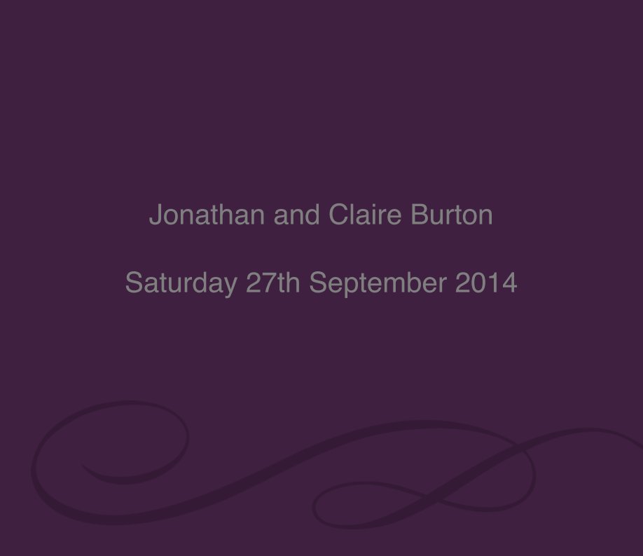 Jonathan and Claire Burton's Wedding Album nach Miss Kiki Salon anzeigen