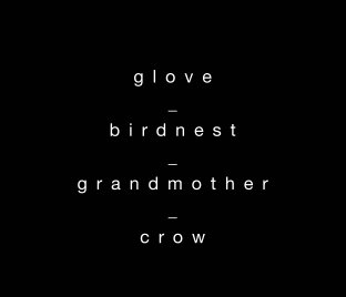 glove - birdnest - grandmother - crow book cover