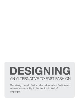 Designing an alternative to fast fashion book cover