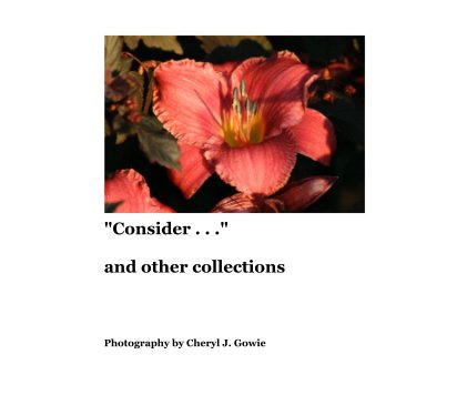 "Consider . . ." and other collections book cover