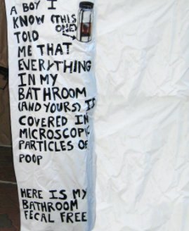 A Boy I know told me that everything in my bathroom (and yours) is covered in Micrsoscopic Particles of Poop book cover