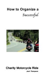 How to Organize a Successful Charity Motorcycle Ride book cover
