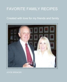 FAVORITE FAMILY RECIPES book cover