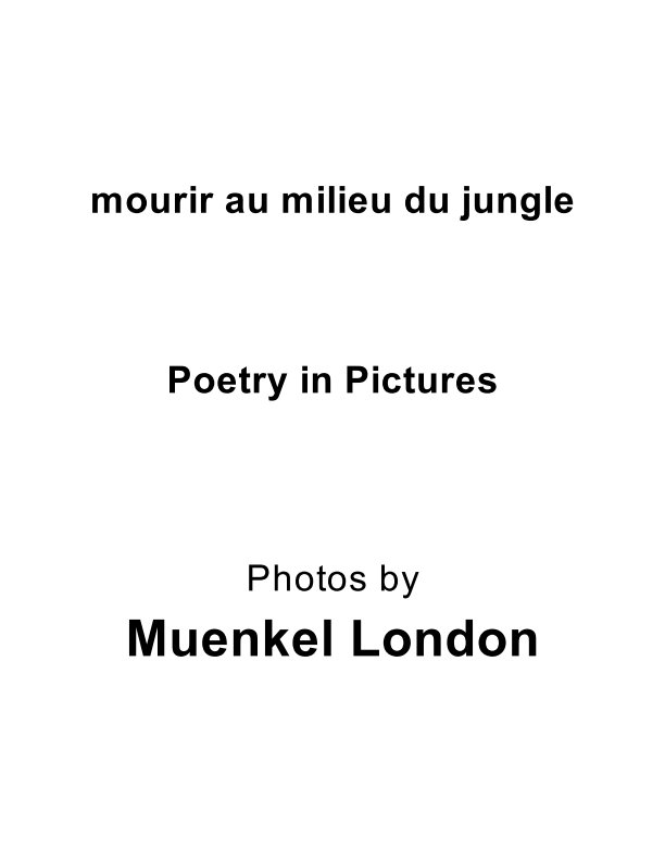 Mourir Au Milieu Du Jungle Poetry nach Volker Muenkel anzeigen