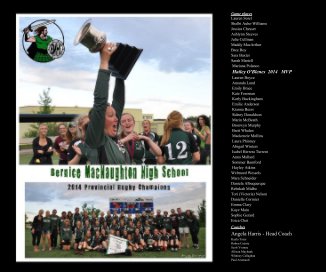 2014 BMHS Girls Rugby book cover