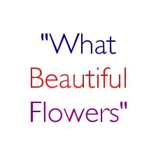 What beautiful Flowers book cover