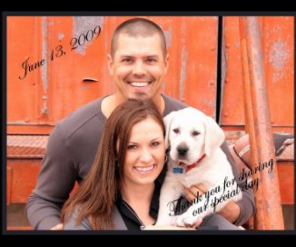 Lacy & Trever guest book book cover