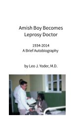 Amish Boy Becomes Leprosy Doctor book cover