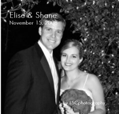 Elise & Shane, November 15, 2008, their book book cover
