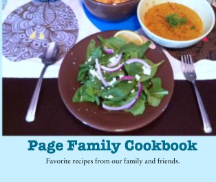 Page Family Cookbook book cover