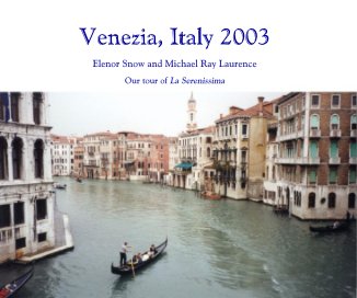 Venezia, Italy 2003 book cover