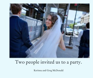 Two people invited us to a party. book cover