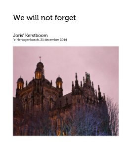 We will not forget book cover