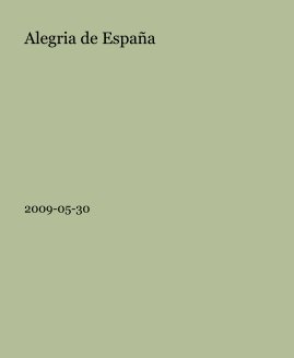 Alegria de EspaÃ±a book cover