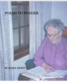 POEMS TO PONDER BY ELROY ERNST book cover
